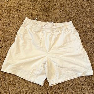 Lululemon pace breaker lined shorts, 7”. Size L. White.